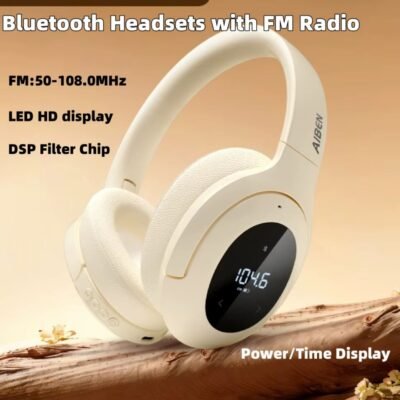 3-in-1 Wireless Bluetooth Headset with FM Radio