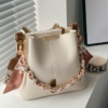 Women’s Fashion Ribbon Chain Bucket Bag
