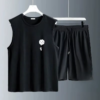 Breathable Performance Activewear: Men’s Short Sleeve T-Shirt & Training Shorts Set