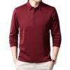 Men’s Business Casual Long Sleeve Polo Shirt