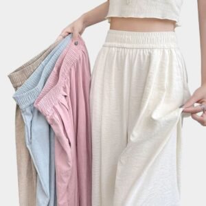 Women's High Waist Loose Fit Korean Pants