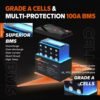 LiTime 12V 100Ah Smart LiFePO4 Lithium Battery with Bluetooth & Low-Temp Protection