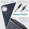 High-Efficiency 100W Monocrystalline Flexible Solar Panel (ETFE Waterproof)