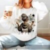 Just Breathe" Wine Girl Heat Transfer Sticker | Easy DIY Clothing Decal
