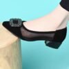 block heel pumps