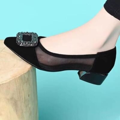 block heel pumps