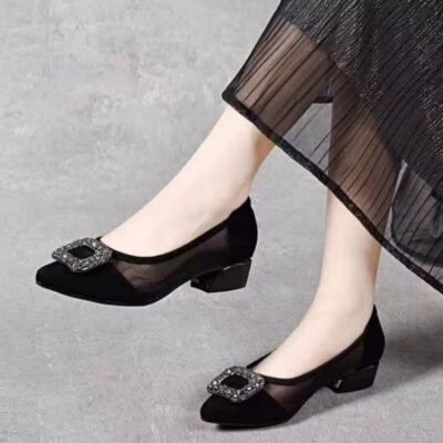 block heel pumps