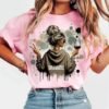 Just Breathe" Wine Girl Heat Transfer Sticker | Easy DIY Clothing Decal