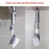 Soap Dispensing Dish Brush – Kitchen Scrub with 4 Heads