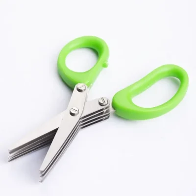 5-Blade Herb Scissors – Stainless Steel Kitchen Cutter