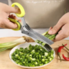 5-Blade Herb Scissors – Stainless Steel Kitchen Cutter