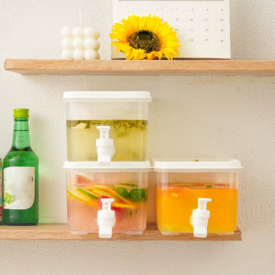 Fridge Water Dispenser with Spigot – Large Juice Jug 3L-10L