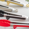 Silicone Kitchen Tongs – Non-Slip Stainless Steel BBQ Clamp