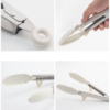 Silicone Kitchen Tongs – Non-Slip Stainless Steel BBQ Clamp